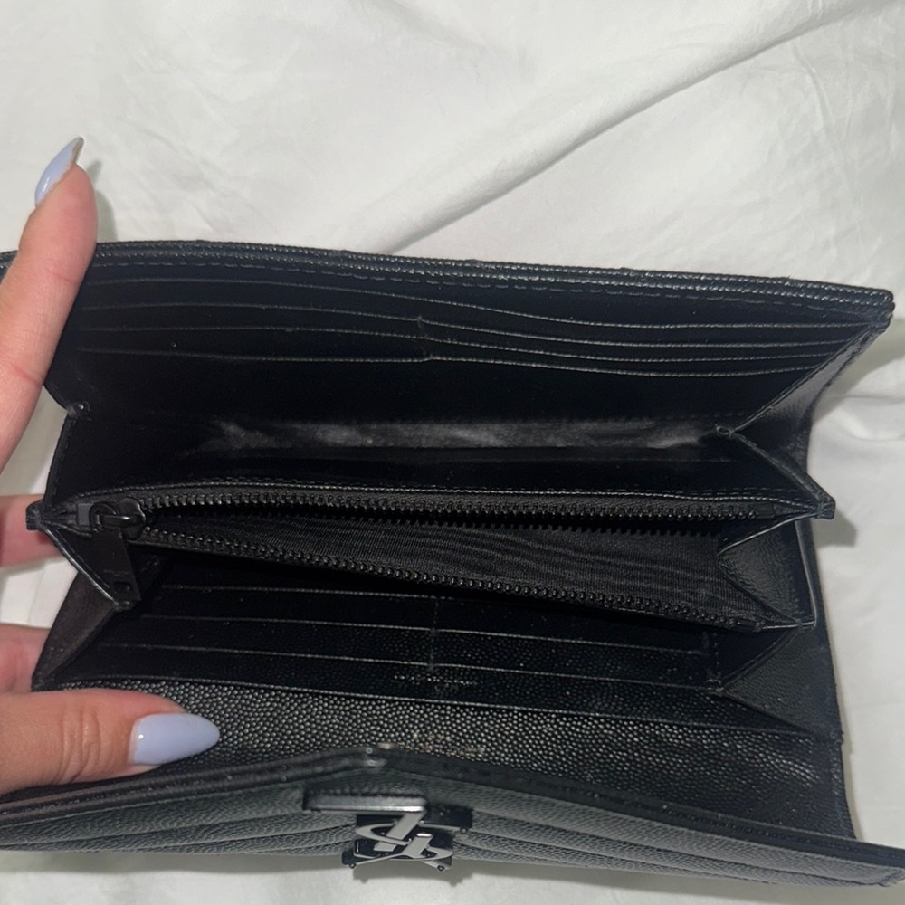 Yves Saint Laurent Black Leather Clutch - Picture 3 of 3